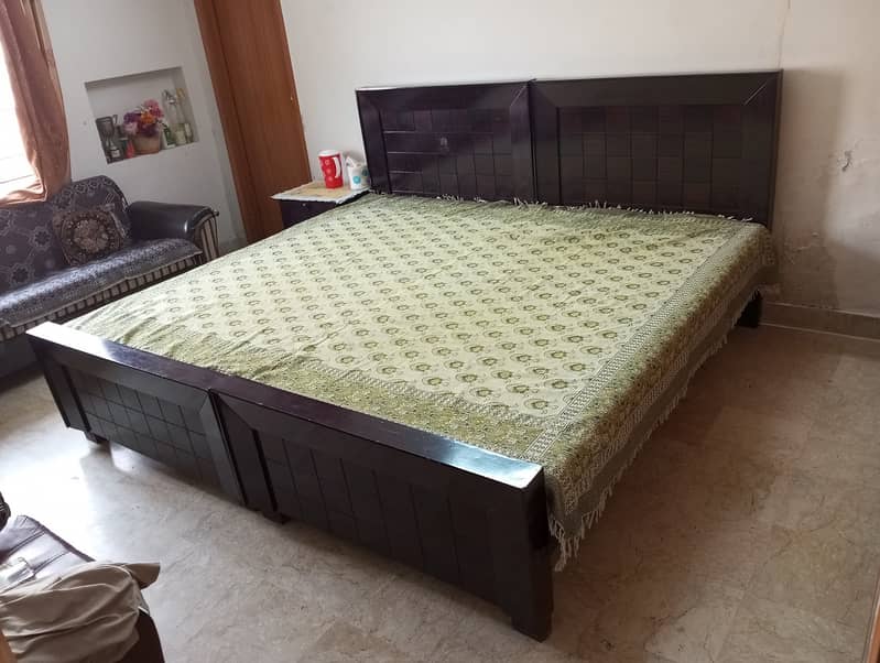 Two Single Beds & Matresses for Sale. Rs 12000/ + 8000/- Each 1