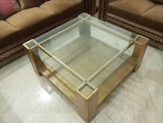 3 Center Tables Set with Heavy Glass, 1 in Just 15000/-