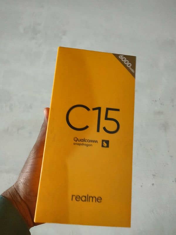 I am selling my realme c15 4 64 box data cable original set no open 0