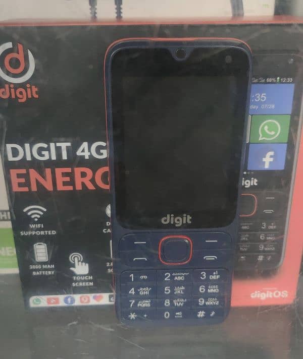 digit 4g phone dull Sim 0