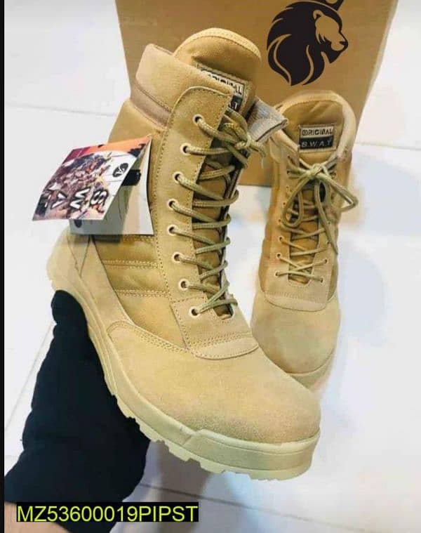 Long Army Boots For Mens 1