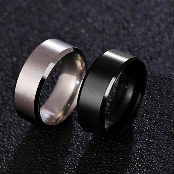 men heavy material rings pack of 2pcs 0