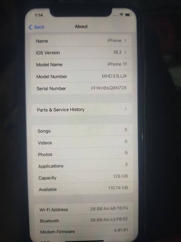 Iphone 11 128GB NON PTA 4