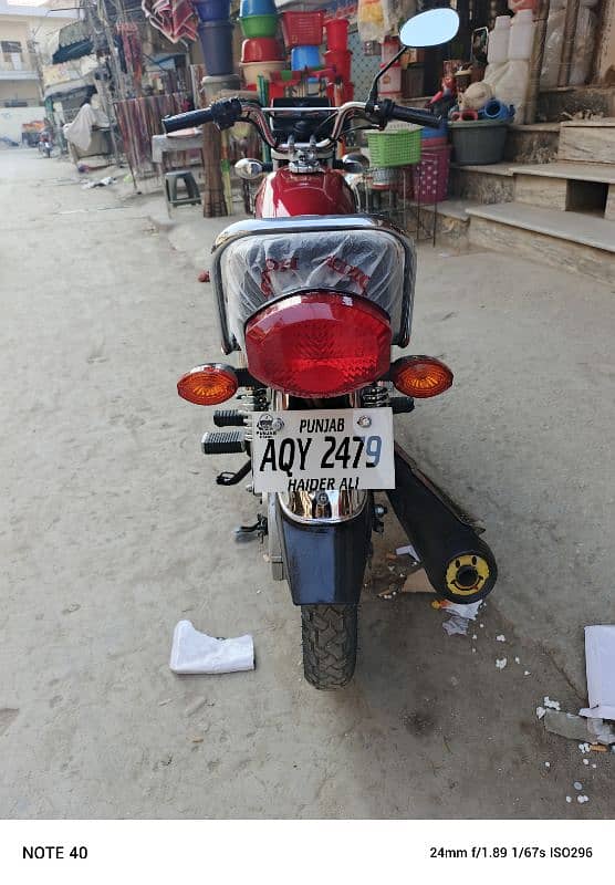 Honda 125 self start special edition 2023 model rawalpindi number 5