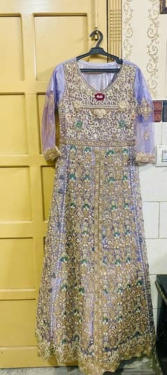 Stunning Purple Bridal Dress – Heavy Embroidery & Elegant Design