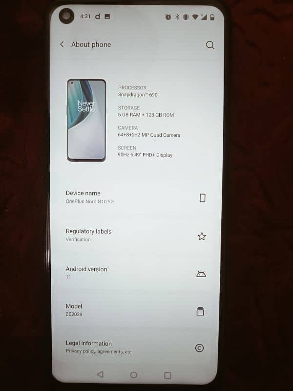 One Plus Nord N10 2