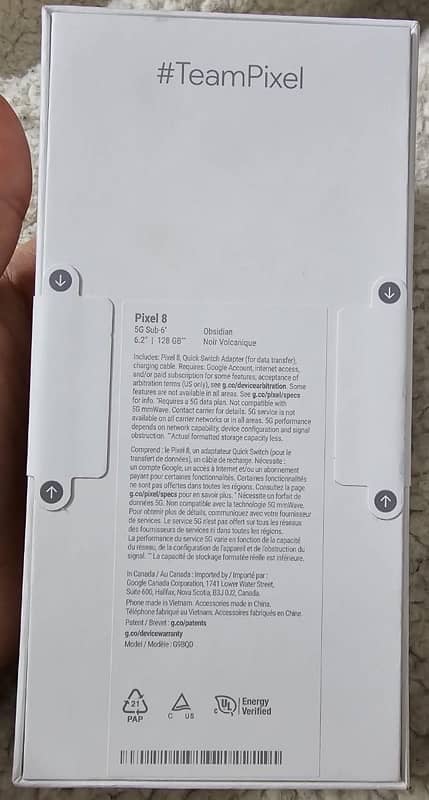 Box Pack Non PTA Google Pixel 8 2