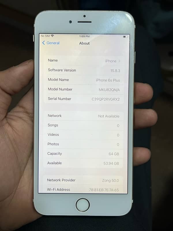 Iphone 6S Plus [PTA Approved] 64GB 4