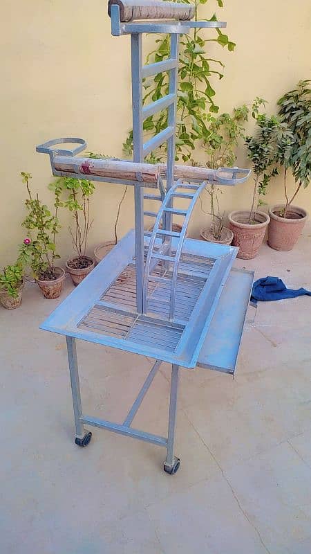 parrot stand cage 2