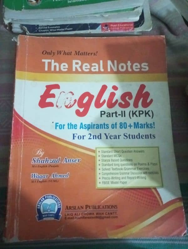 FSc part 2 (12 class ] books with keybooks of English,physics keybooks 9