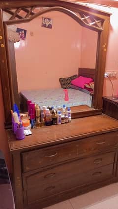 designed wooden dressing table