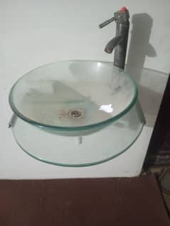 glass vanity