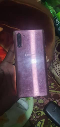 Samsung Mobile Note 10 yellow sheed haa