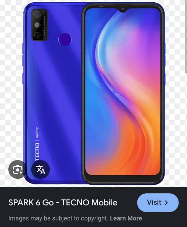 Tecno Spark 6 Go 3GB Ram or 64GB Rom 0