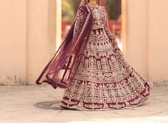 Bridal lehnga with 2 dupatta