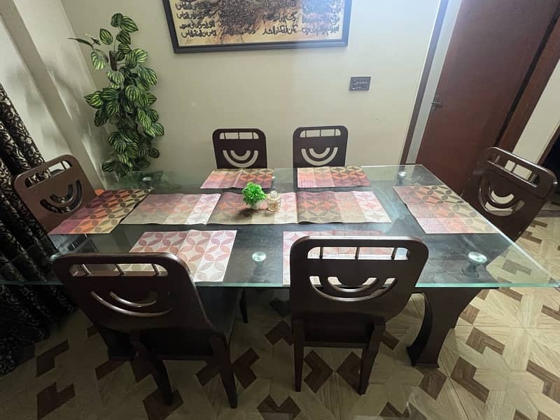 dining table 6 chair complete set 1