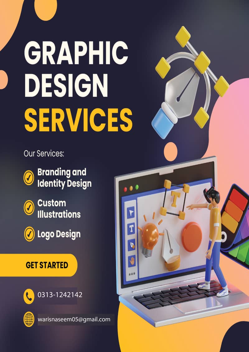 web developer Graphic designing working 24-hour Online and calling. . . . 13