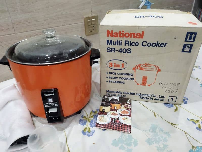 National Rice Cooker SR-40S Made in Japan 3 in 1 1