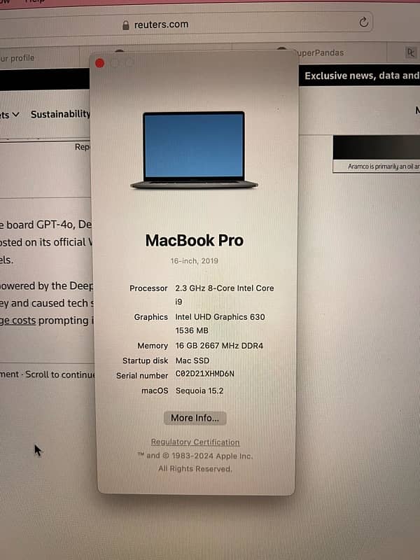 Macbook Pro 16 inch 2