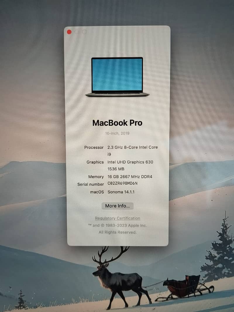 Macbook Pro 2019 i9 16GB 1TB 5