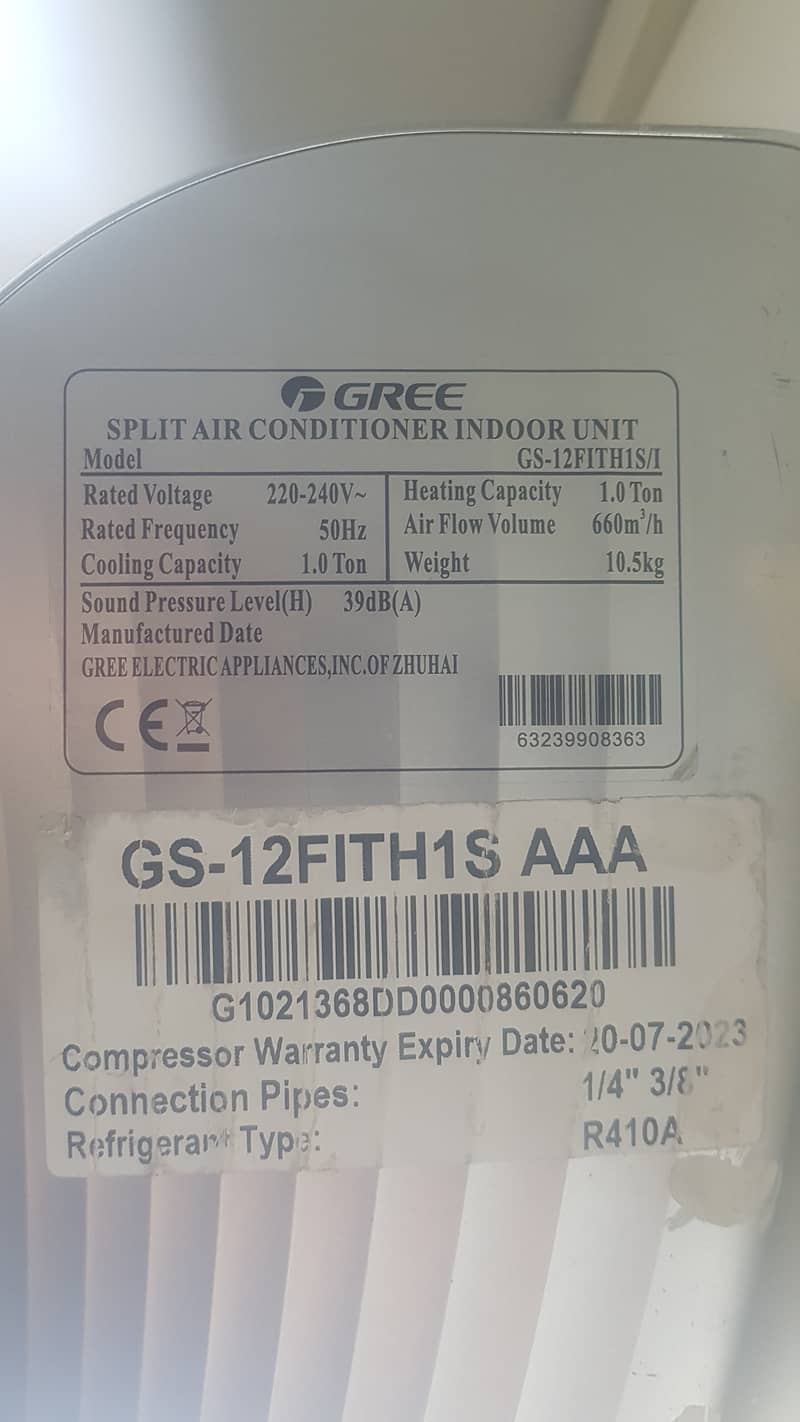 Gree 1 Ton Inverter AC, Only 2 Season used, 03315058658 5