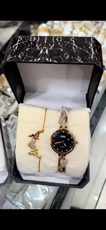 Watch Set With Gold Plated Bracelet. 1