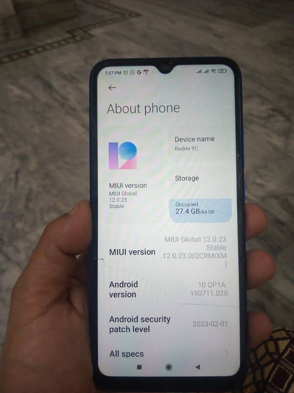 Xiaomi Redmi 9C Used with box condition 9/10 4