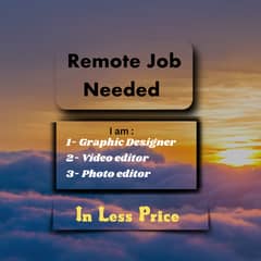 Professional Graphic Designer , Video Editor , Photo Editor