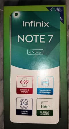 Infinix Note 7(4+128) | Original Box+Original Charger | 8/10 Condition