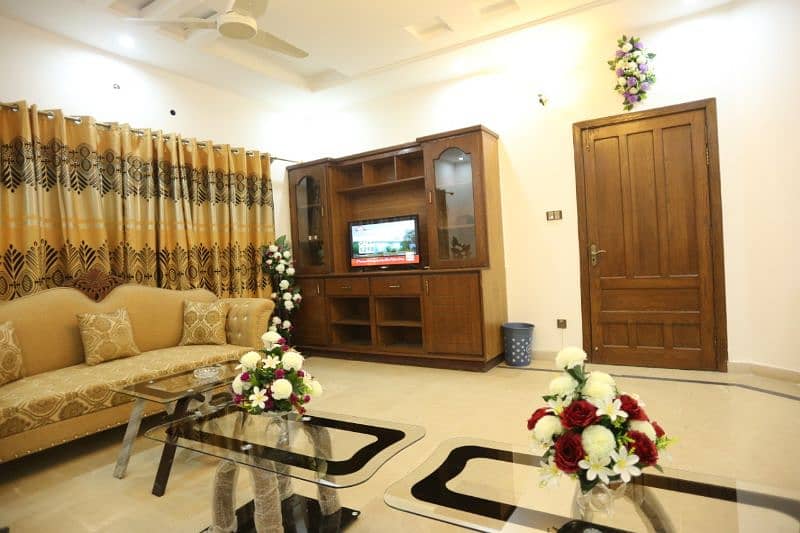 fully furnished upper portion for rent in bahria Town rawalpindi 0