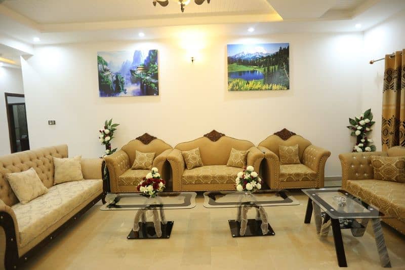 fully furnished upper portion for rent in bahria Town rawalpindi 1