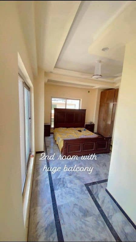 fully furnished upper portion for rent in bahria Town rawalpindi 14