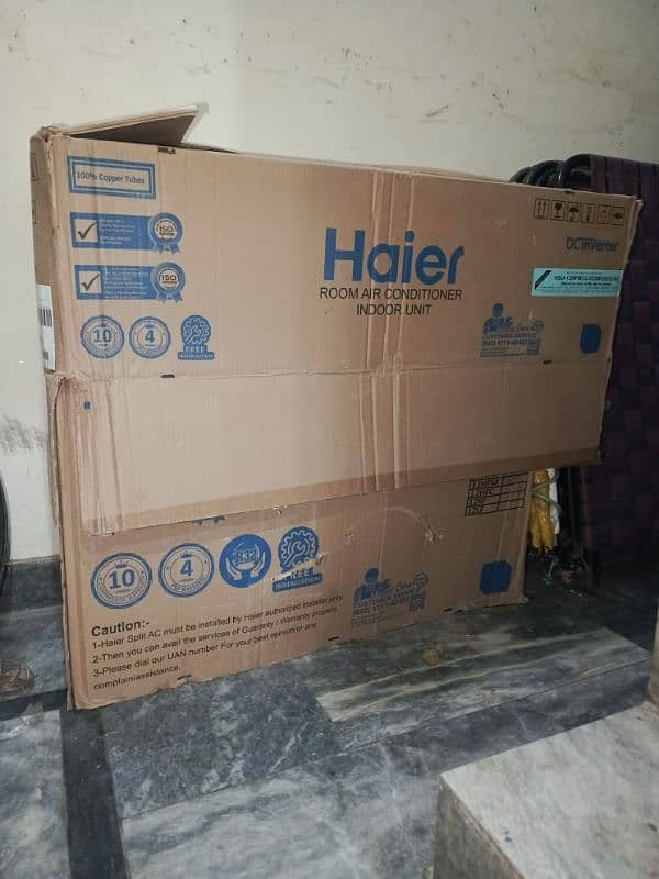 Haier DC inverter brand new condition . Only 4 month used 03258161507 0