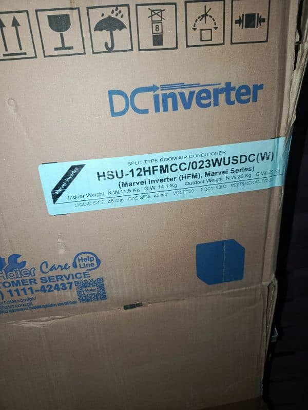 Haier DC inverter brand new condition . Only 4 month used 03258161507 1