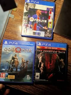 God of War, FIFA 21, Metar Gear Solid