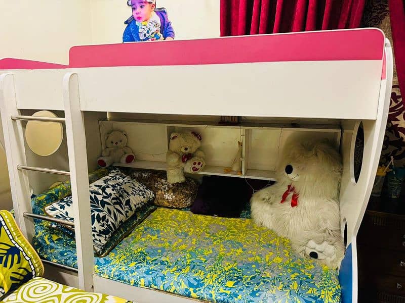 solid wooden bunk bed for kids 3