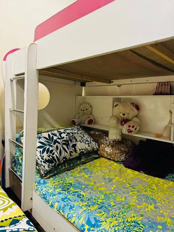 solid wooden bunk bed for kids 4