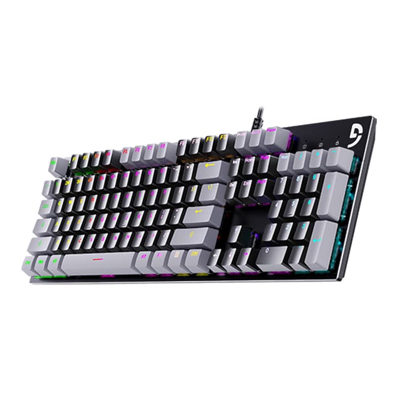 FUHLEN K1 RGB FULL MECHANiCAL GAMiNG KEYBOARd GRAY EDiTiON 1 MONtH USE 4