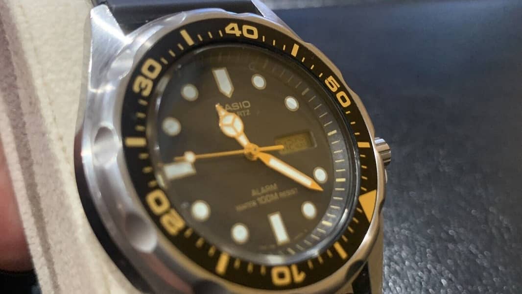 Rare 1989 Vintage Casio Diver MMA-200CW-1EV. QW. 343 Japan WR. 100M 5