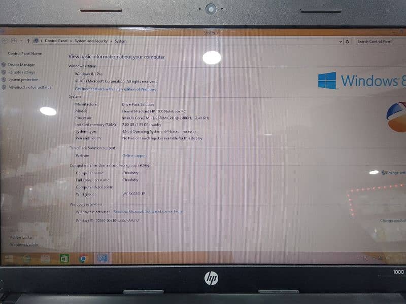 Hp laptop i3 1st generation 4