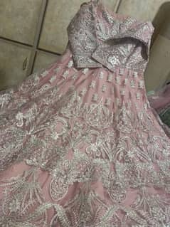 long frock beautiful frock pink colour