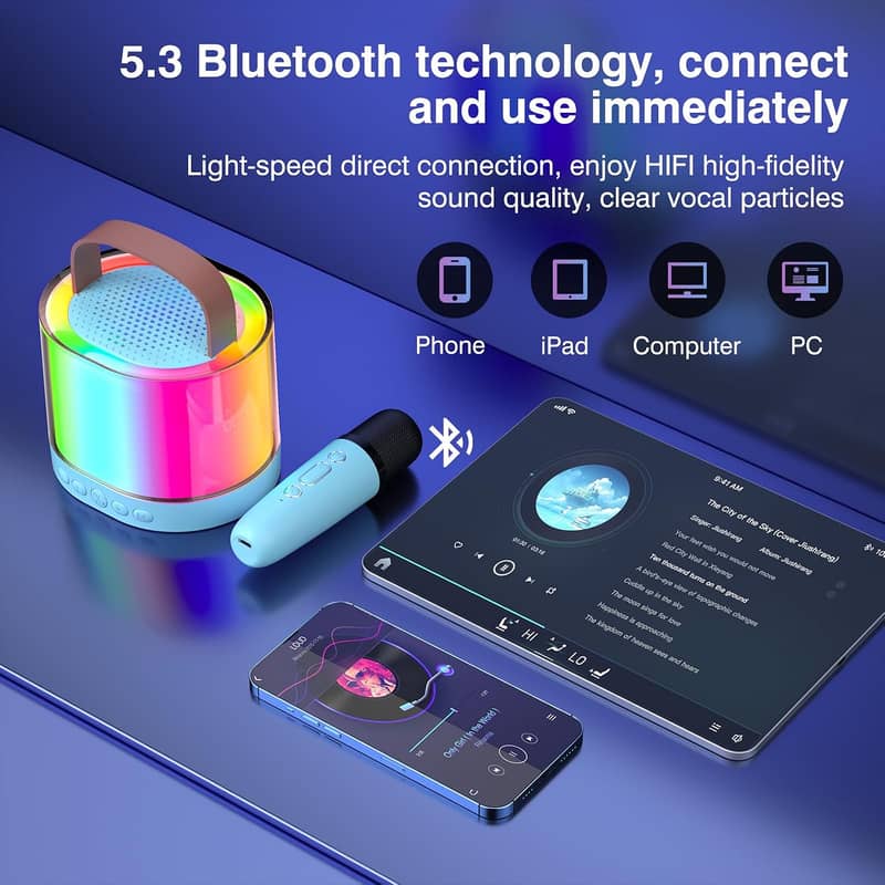 GTS-1941 Bluetooh Speaker with Wireless Mic 17