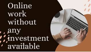 online work without any investment available