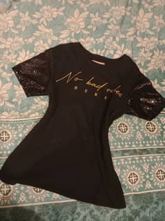 black sparkly shirt!