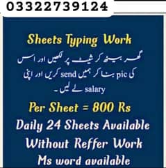 Online jobs/full time/part time/simple typing jobs for boys and girls