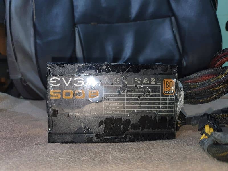 Power Supply EVGA 500B 80 Plus Bronze (PSU) 1