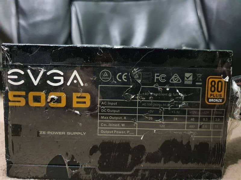 Power Supply EVGA 500B 80 Plus Bronze (PSU) 2