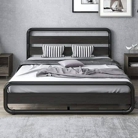 Minos Metal Bed Frame with Headboard and Footboard 0