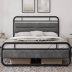 Minos Metal Bed Frame with Headboard and Footboard 2