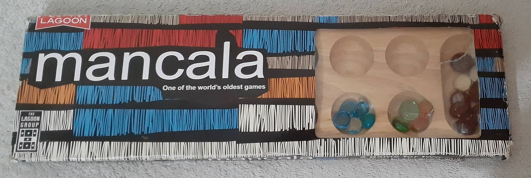 MANCALA Game by Lagoon with Solid wood Playing Board Game for SALE! 0